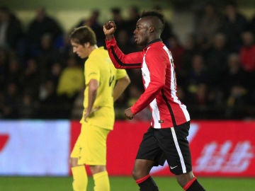 Williams celebra su gol ante el Villarreal