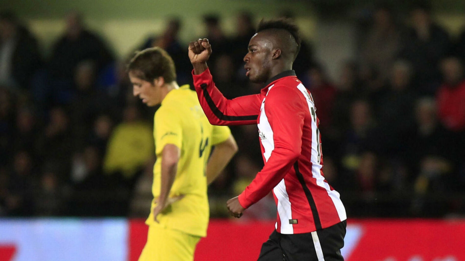 Williams celebra su gol ante el Villarreal