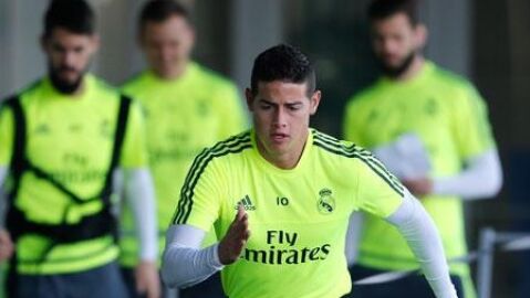 James se entrena en Valdebebas