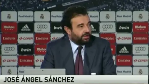 José Ángel Sánchez, director general del Real Madrid José Ángel Sánchez, director general del Real Madrid