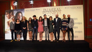 El reparto de 'Palmeras en la Nieve' El reparto de 'Palmeras en la Nieve'