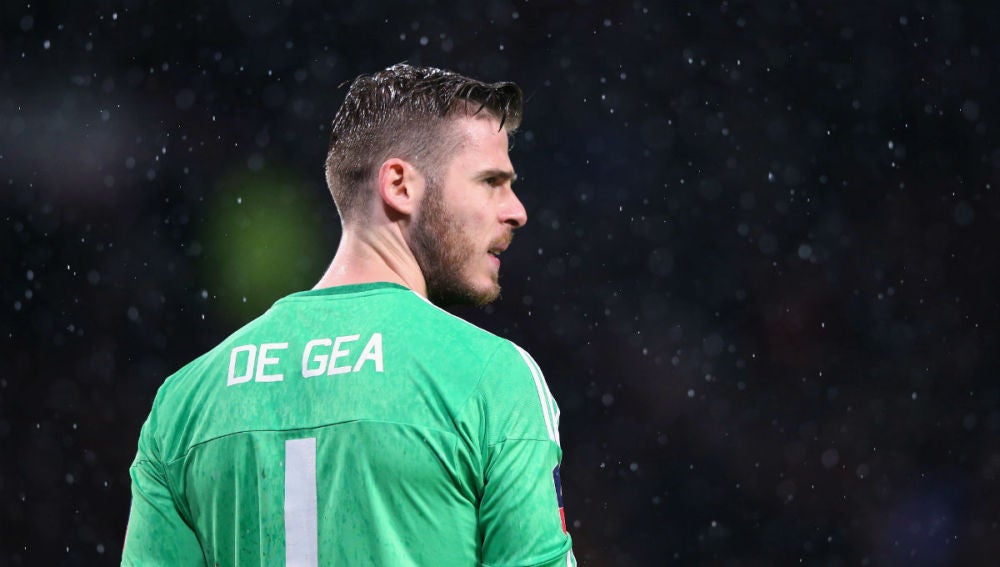 De Gea, en un partido del Manchester United