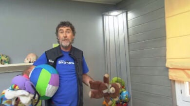 'Bricomanía' consigue crear una rinconera para los juguetes