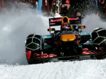  Verstappen, en plena exhibición sobre la nieve