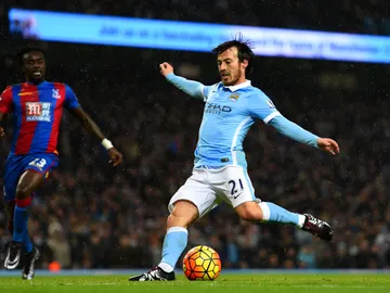Silva remata frente al Crystal Palace Silva remata frente al Crystal Palace
