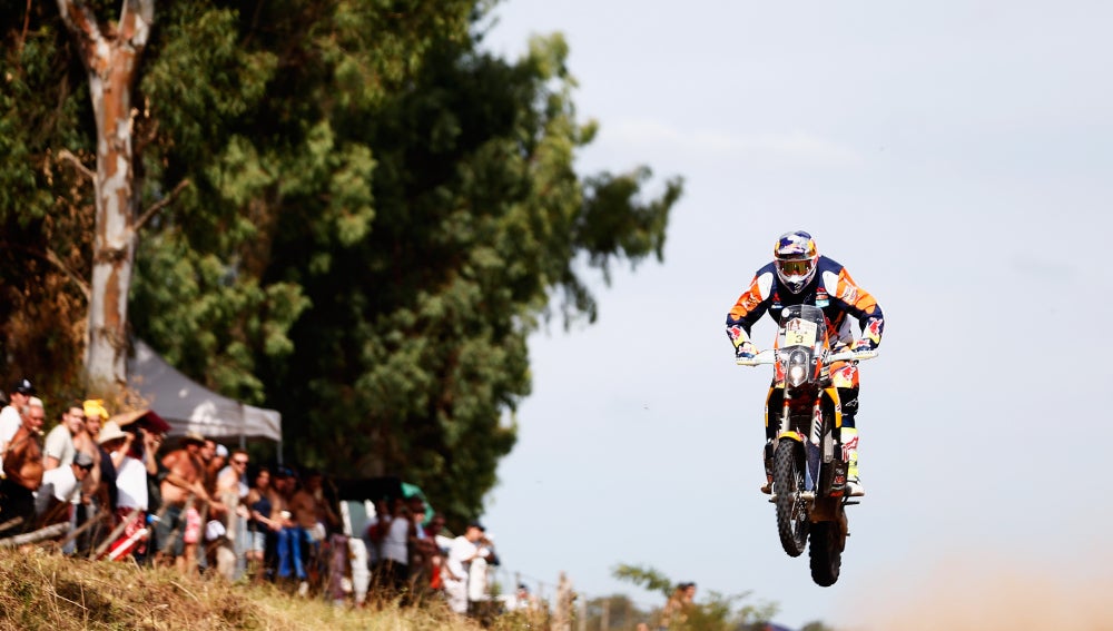 Toby Price, durante el Dakar 2016