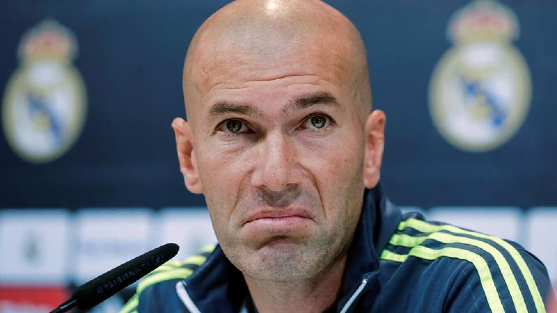 Zinedine Zidane en rueda de prensa