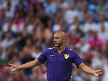 Nordin Amrabat, en un partido con el Málaga Nordin Amrabat, en un partido con el Málaga
