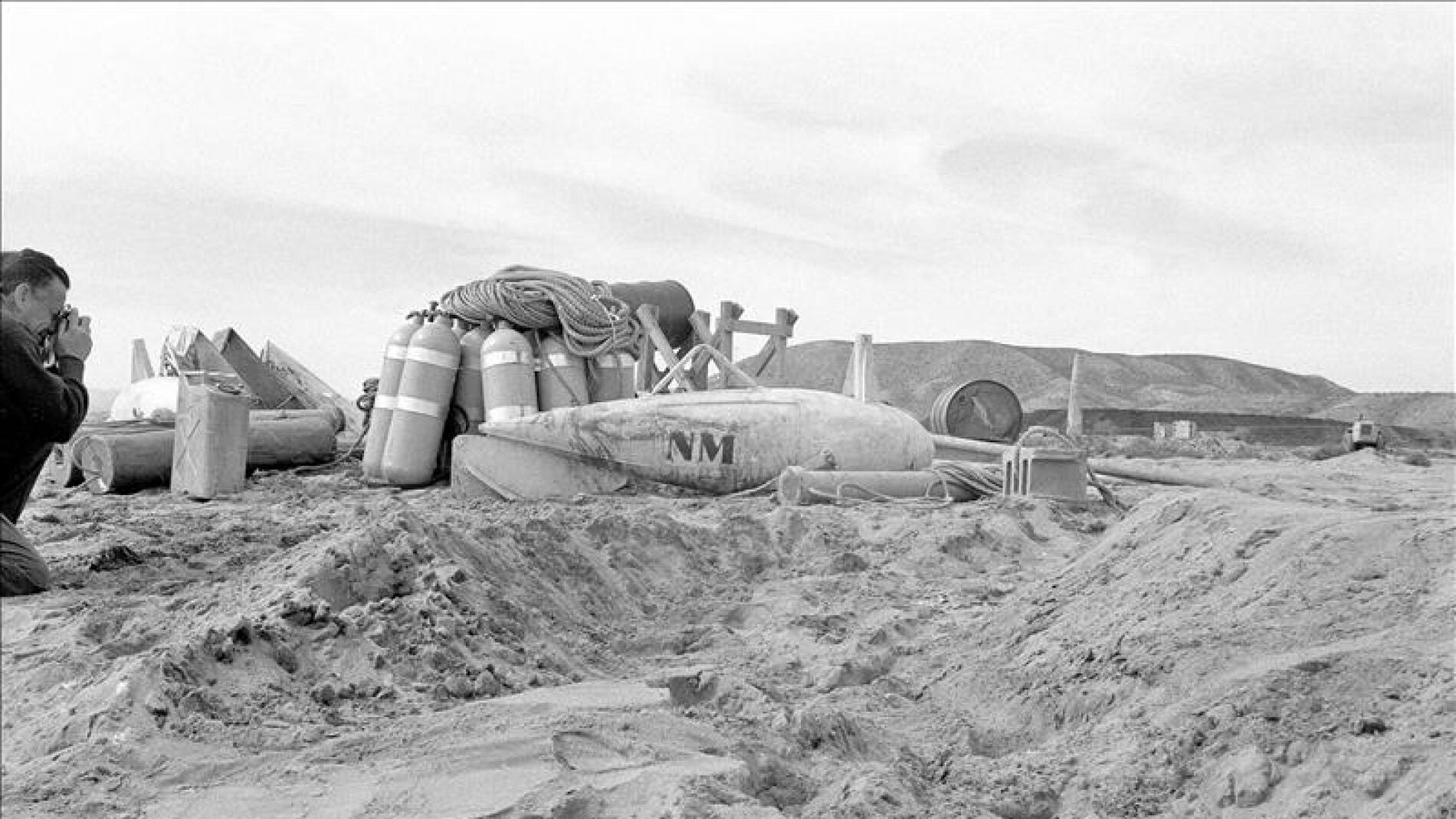 Una de las bombas nucleares que cayeron en Palomares