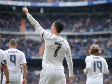 Cristiano celebra un gol