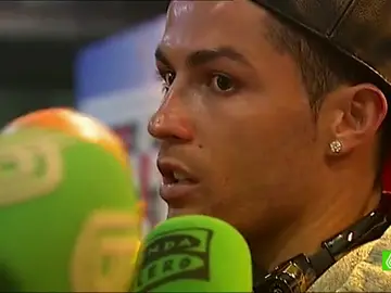 Cristiano Ronaldo, en zona mixta Cristiano Ronaldo, en zona mixta