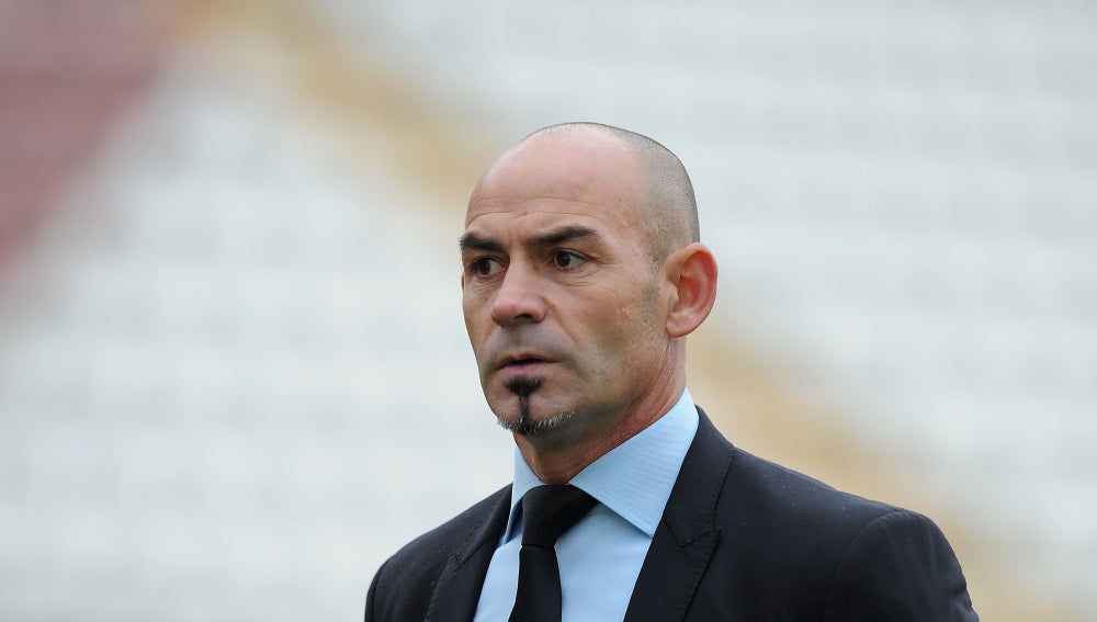 Paco Jémez, con gesto serio