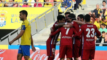 El Atlético celebra un gol ante Las Palmas
