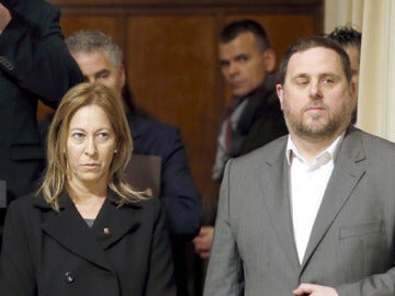 Neus Munté y Oriol Junqueras