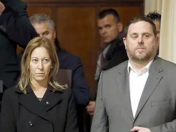 Neus Munté y Oriol Junqueras Neus Munté y Oriol Junqueras