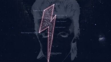 Registran una constelación con forma de rayo en honor a David Bowie