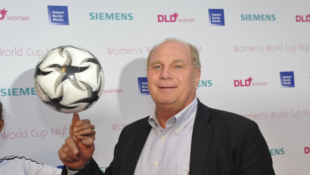 Uli Hoeness, durante un acto publicitario