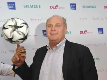 Uli Hoeness, durante un acto publicitario Uli Hoeness, durante un acto publicitario