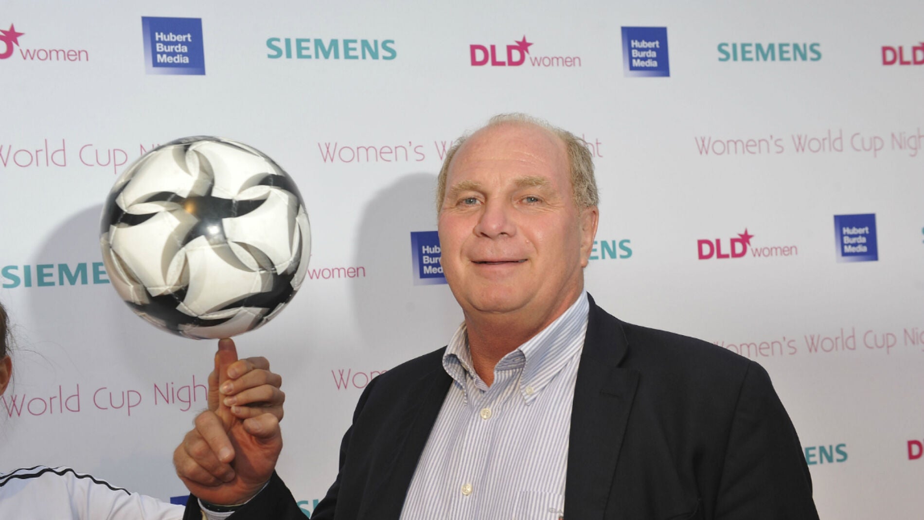 Uli Hoeness, durante un acto publicitario