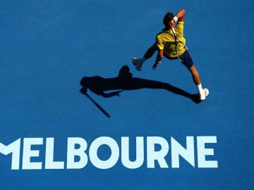 Novak Djokovic, en su debut en Australia