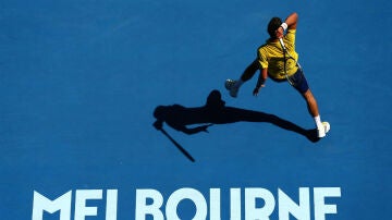 Novak Djokovic, en su debut en Australia