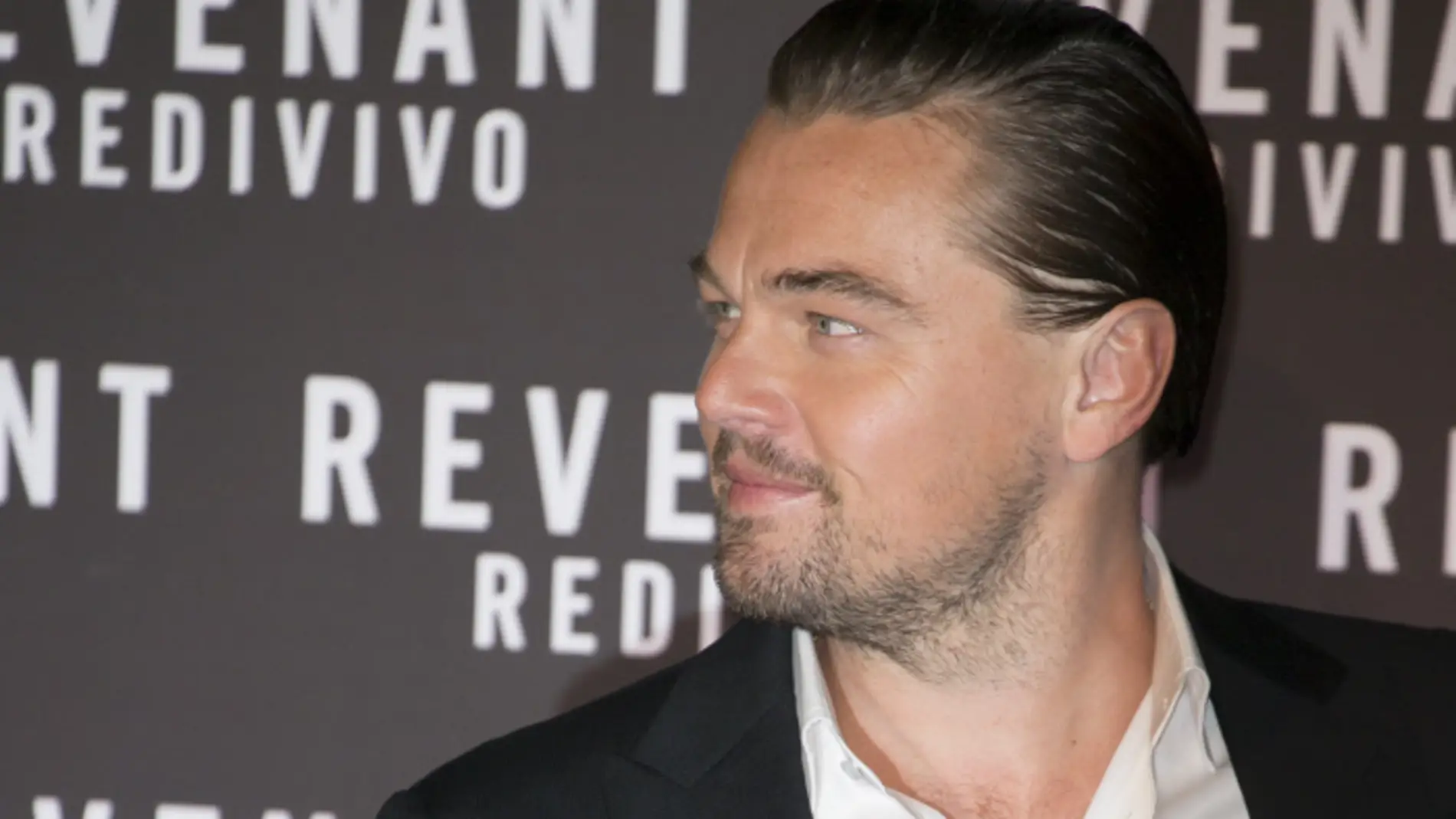 Leonardo DiCaprio presentando 'El renacido'