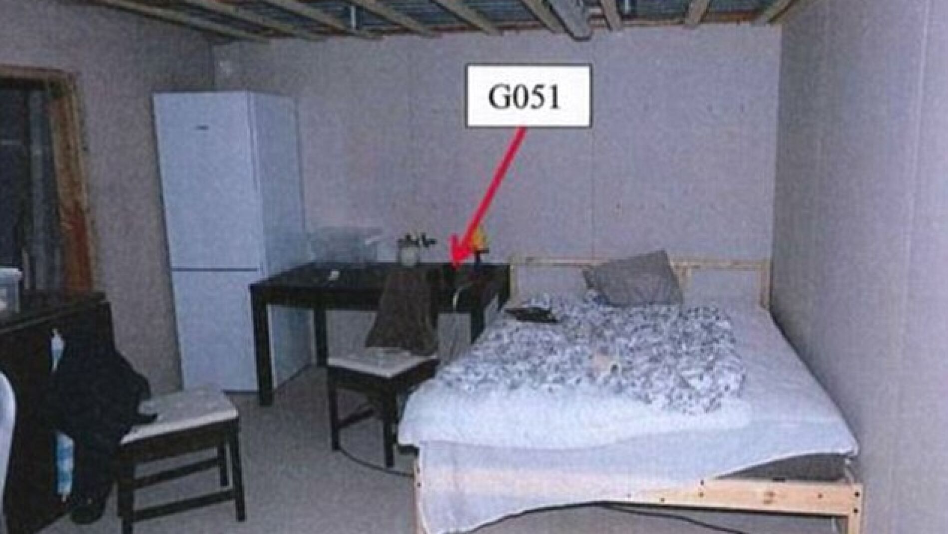 La habitaci&oacute;n donde el m&eacute;dico tuvo retenida a la mujer