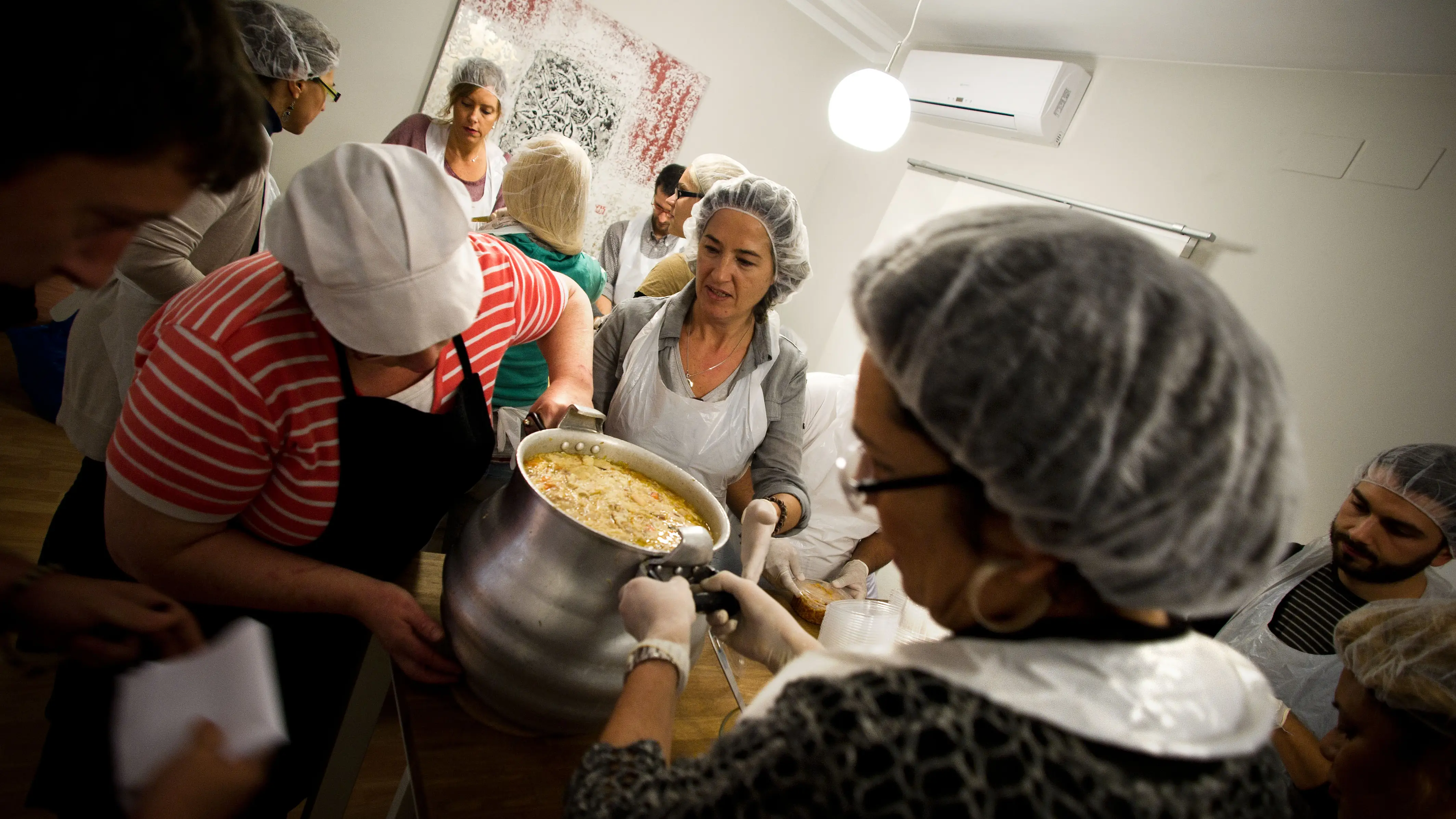 Un comedor social en Barcelona