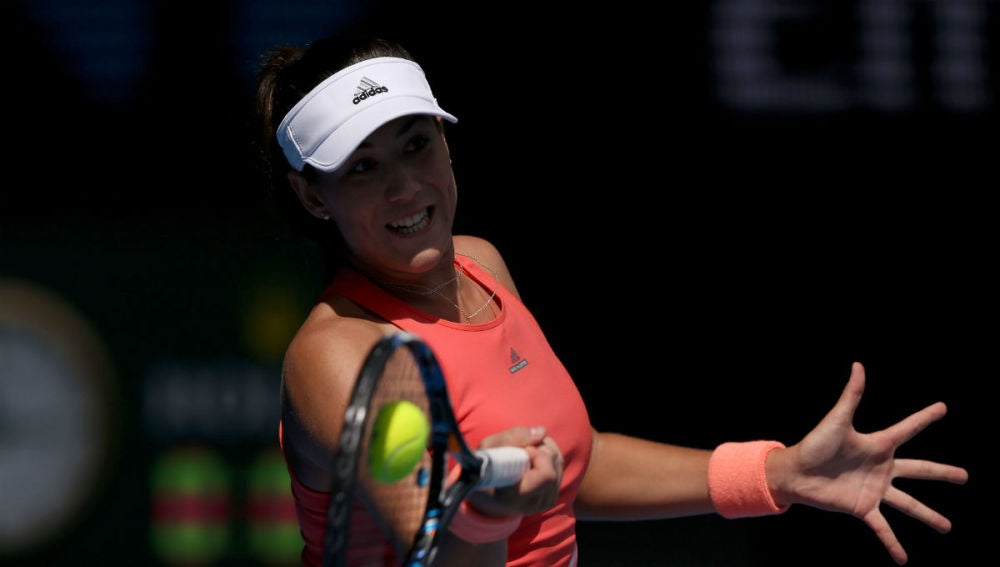 Muguruza, en su estreno en el Open de Australia