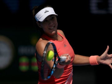 Muguruza, en su estreno en el Open de Australia