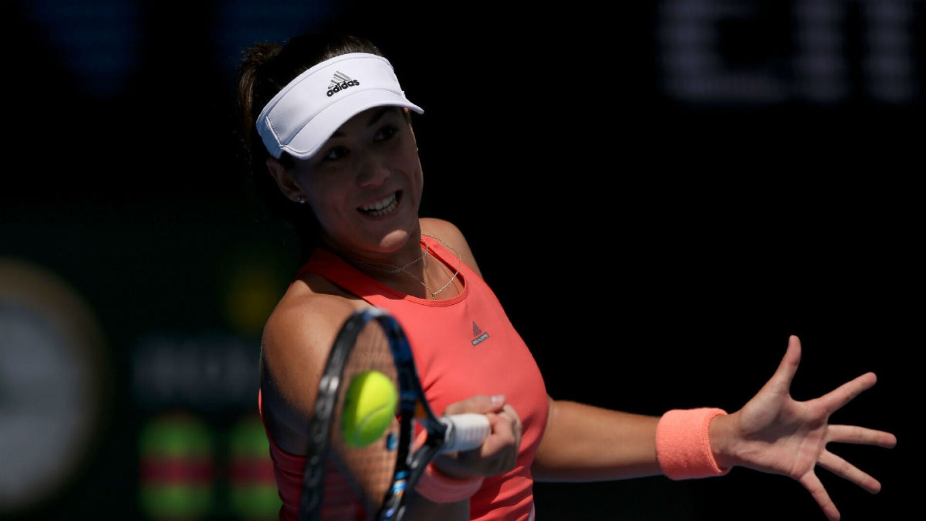 Muguruza, en su estreno en el Open de Australia