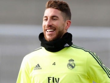 Sergio Ramos, en Valdebebas