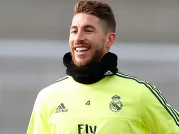 Sergio Ramos, en Valdebebas Sergio Ramos, en Valdebebas