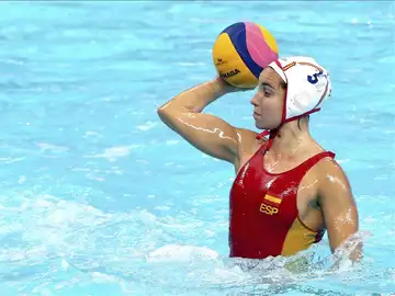 La jugadora española Anna Espar en acción La jugadora española Anna Espar en acción