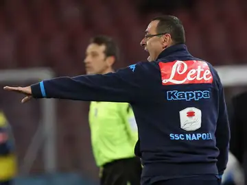 Maurizio Sarri, técnico del Nápoles Maurizio Sarri, técnico del Nápoles