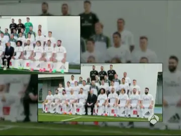 La foto oficial del Real Madrid con Benítez y con Zidane La foto oficial del Real Madrid con Benítez y con Zidane