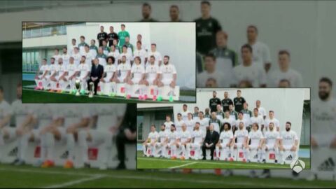 La foto oficial del Real Madrid con Ben&iacute;tez y con Zidane
