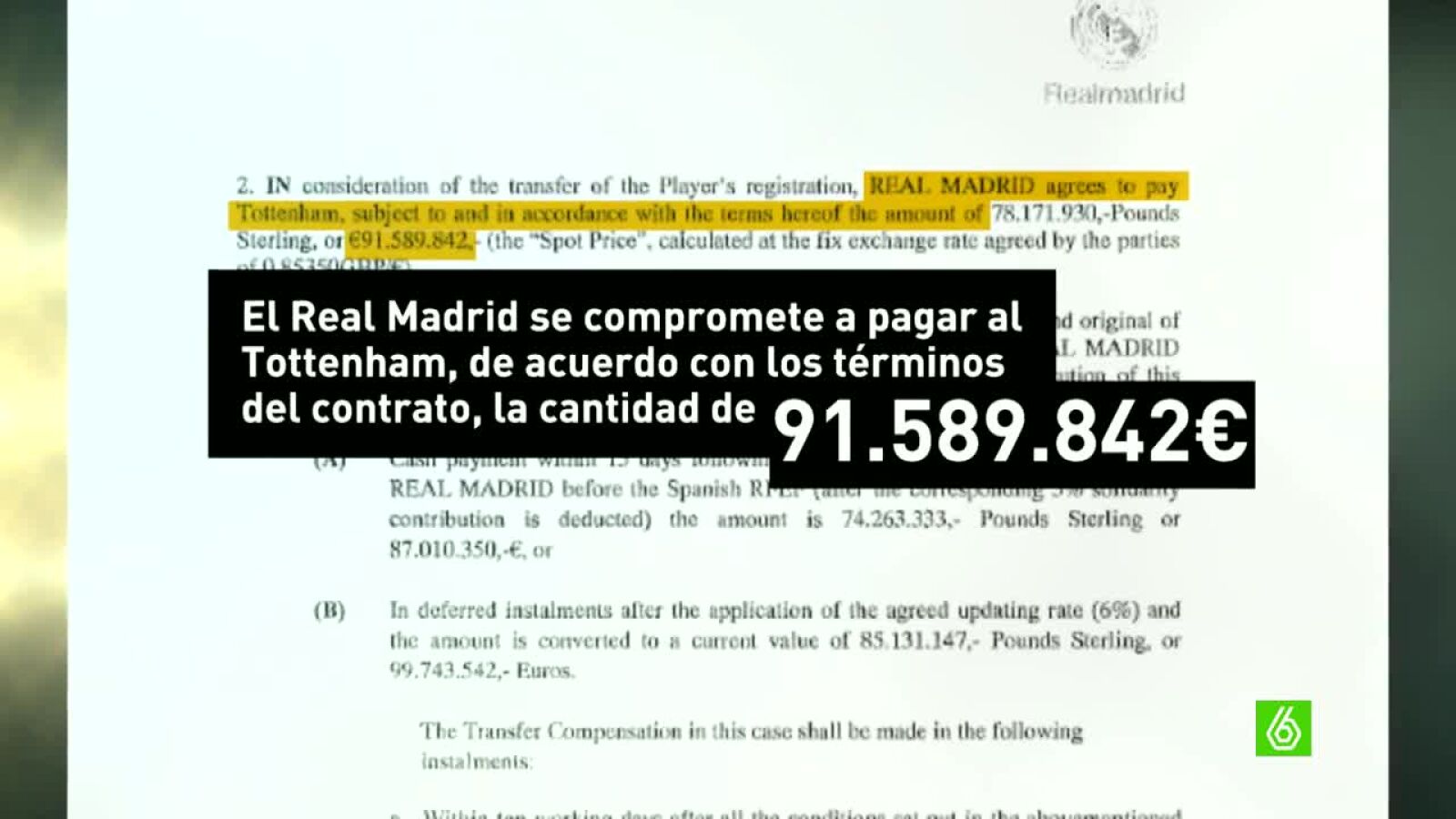  Todos los detalles del contrato de Gareth Bale, al descubierto