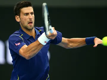 Novak Djokovic, durante el partido contra Andrea Seppi Novak Djokovic, durante el partido contra Andrea Seppi