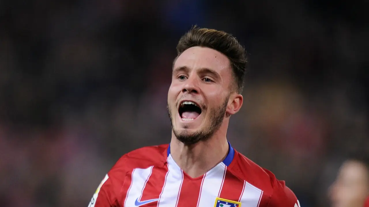 Saúl Ñíguez celebra un gol