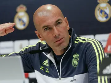 Zidane, en rueda de prensa Zidane, en rueda de prensa