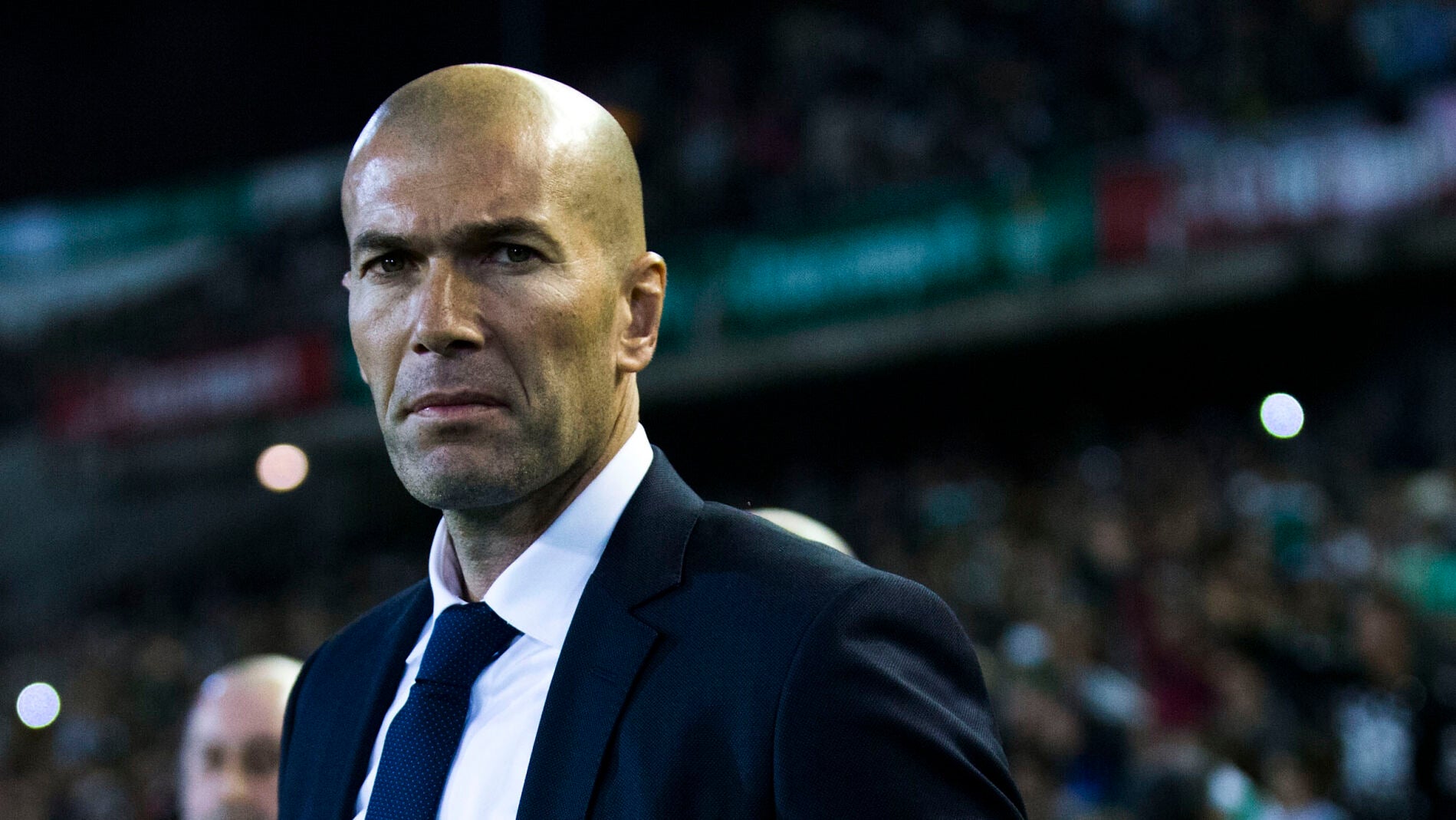 Zinedine Zidane, en el encuentro del Real Madrid frente al Betis