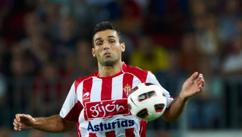 David Barral, en su etapa en el Sporting de Gijón