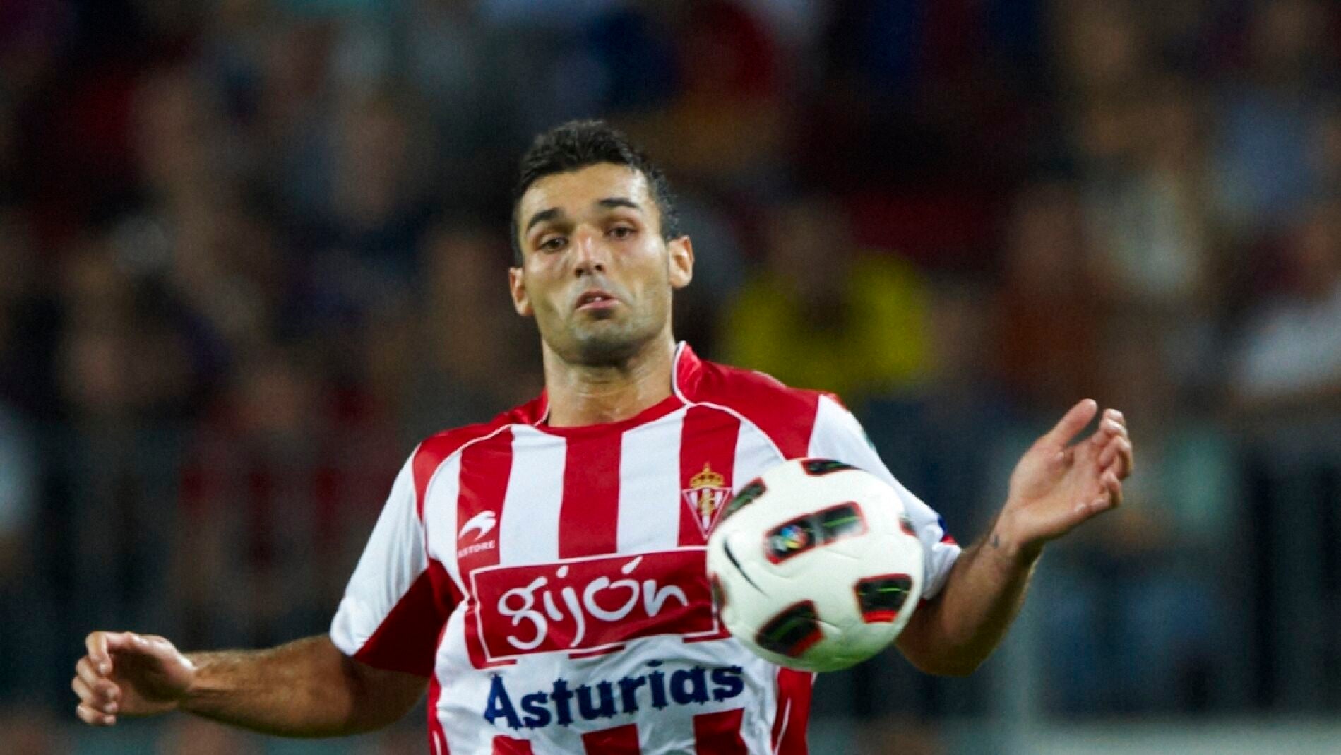 David Barral, en su etapa en el Sporting de Gij&oacute;n