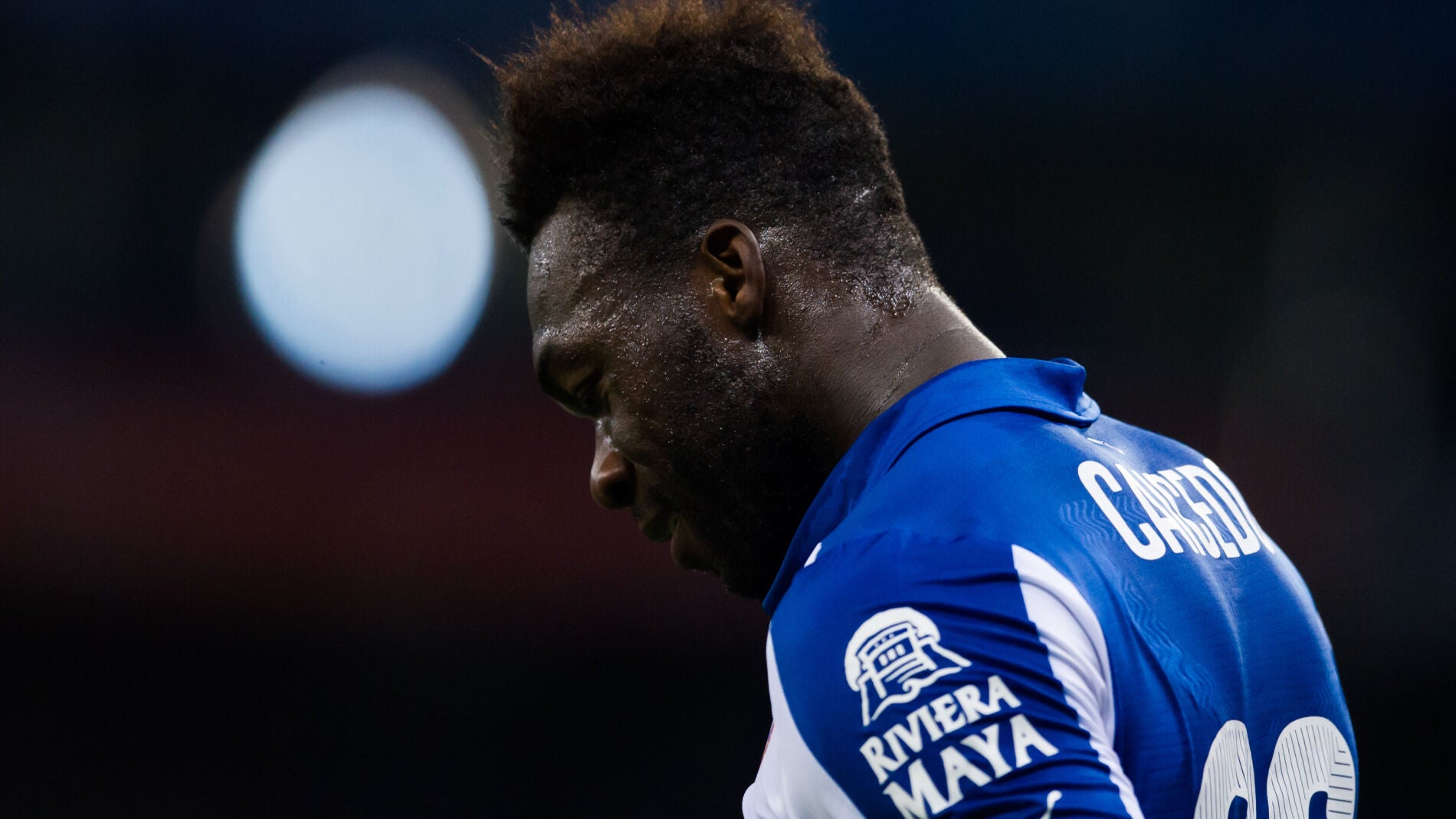 Felipe Caicedo, en un partido con el Espanyol