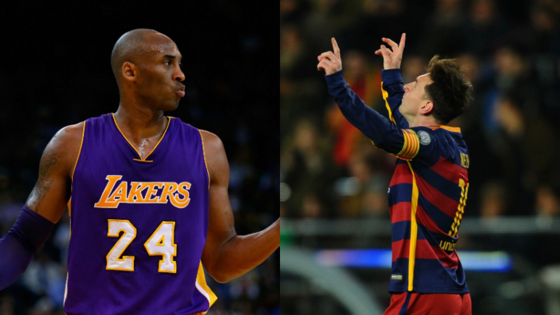 Kobe Bryant y Leo Messi