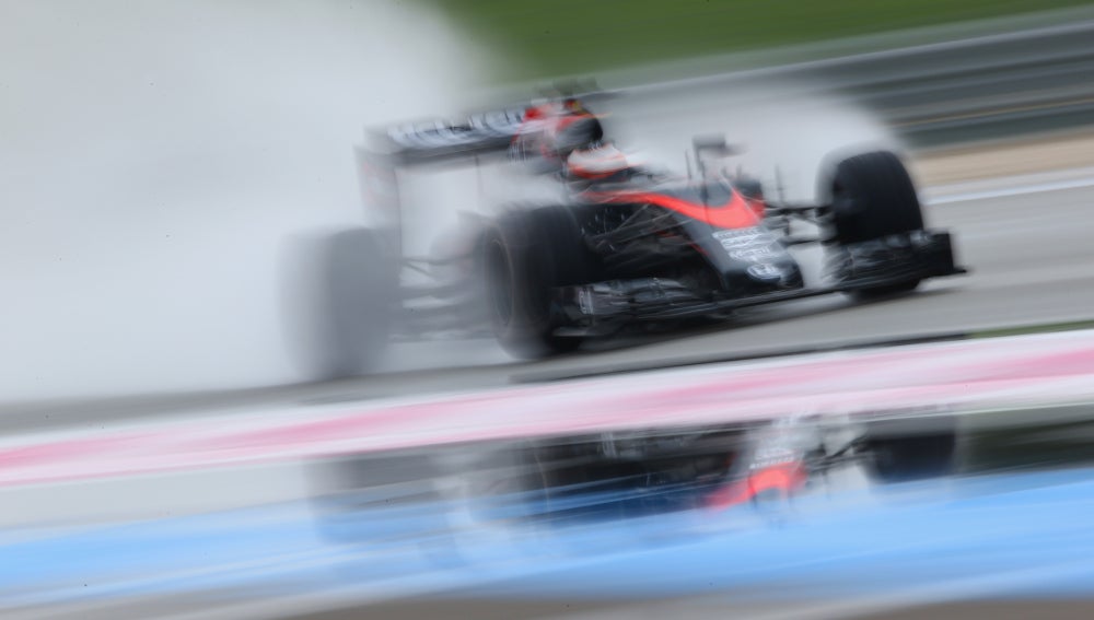 Stoffel Vandoorne durante la sesión de pruebas