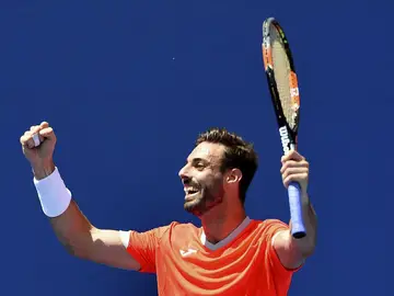Marcel Granollers celebra su victoria en el Open de Australia Marcel Granollers celebra su victoria en el Open de Australia