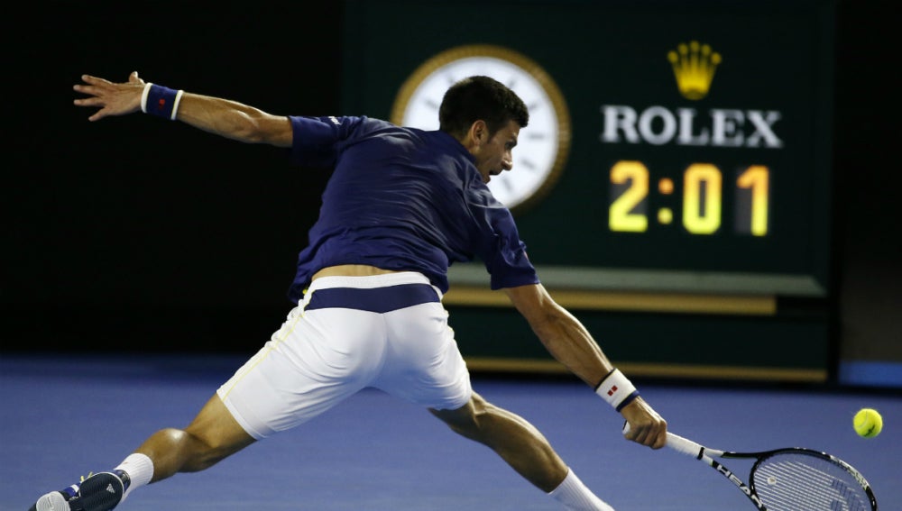 Novak Djokovic, durante el partido con Nishikori