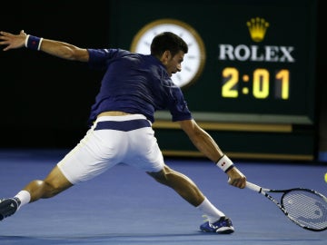 Novak Djokovic, durante el partido con Nishikori
